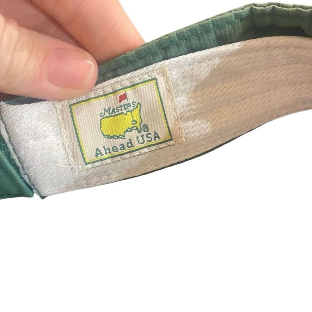 Masters tennis visor green white adjustable - Picture 5 of 5